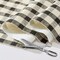 Threadmade Home Gingham Check 3-Yard Cut-to-fit Vinyl Tablecloth/Table Protector, Black - 54"W x 108"L